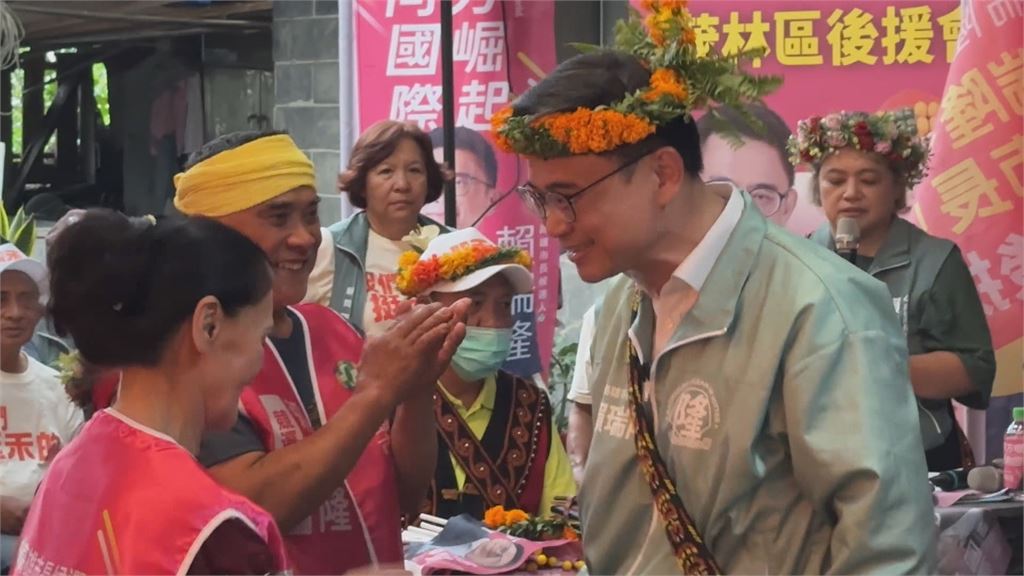 柯志恩岡山造勢大咖站台 賴瑞隆勤跑山區搶攻原鄉選票