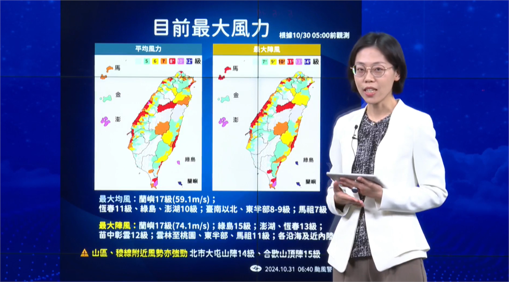 快新聞／強颱康芮快速接近花東！　氣象署：中心最快中午登陸