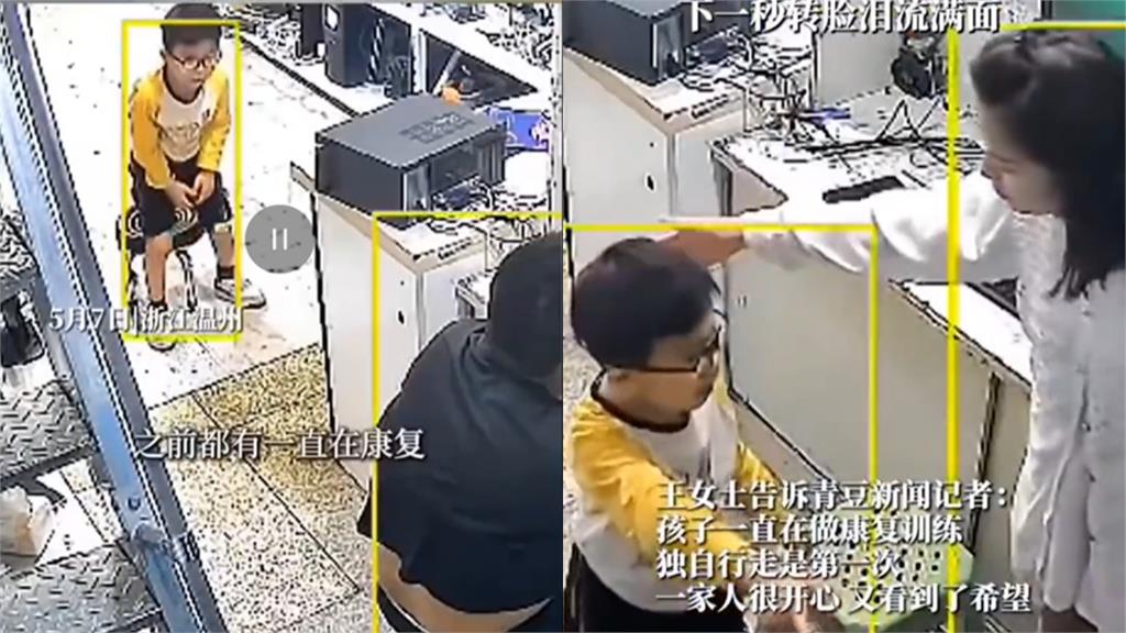 9歲腦麻兒突起身行走!父故作冷靜「不忍打擾」偷拭淚 惹哭百萬網友