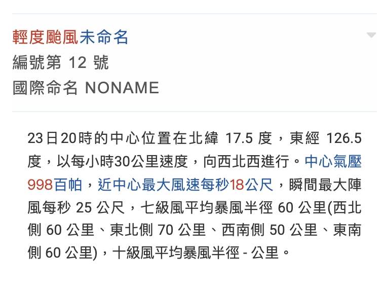 快新聞／紅霞為何一度成「未命名」颱風？氣象署解釋了