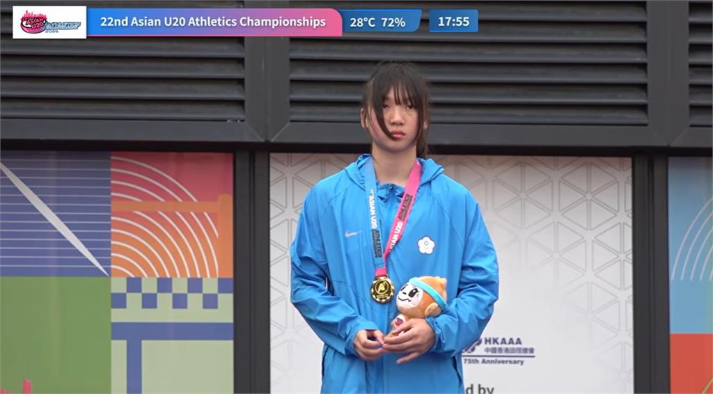 田徑(影)／「全能美少女」告別青年賽事！林沛萱勇奪亞洲U20女子七項金牌