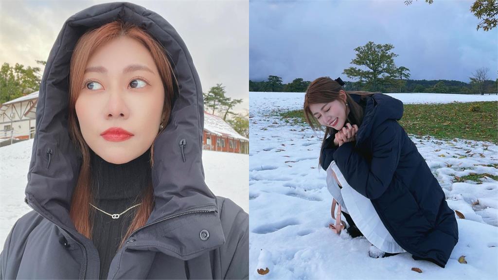 阿部瑪利亞百褶裙太短…「裸裝牛奶冰棒」雪地放送!萬網急暈:不冷嗎?