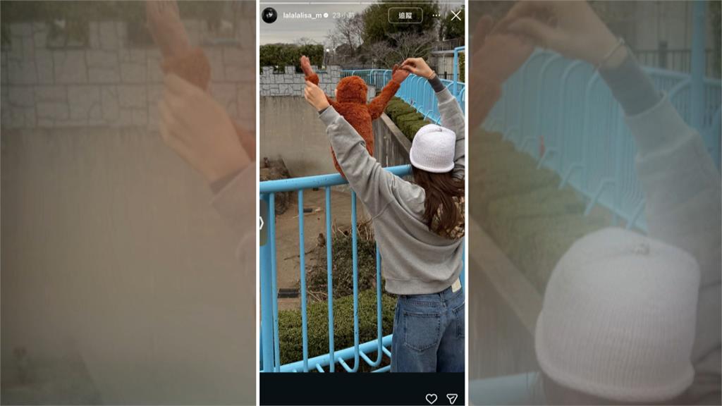 Lisa也來朝聖！　帶同款玩偶見坎坷小獼猴「Panchi君」