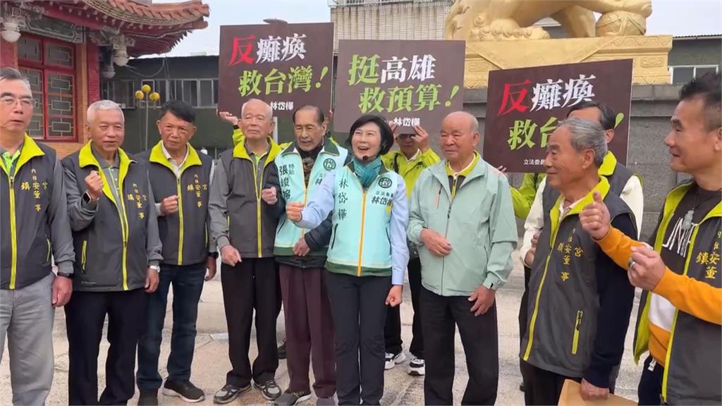 轟藍白刪預算!林岱樺、黃捷市場宣講 呼籲「守護高雄尊嚴」