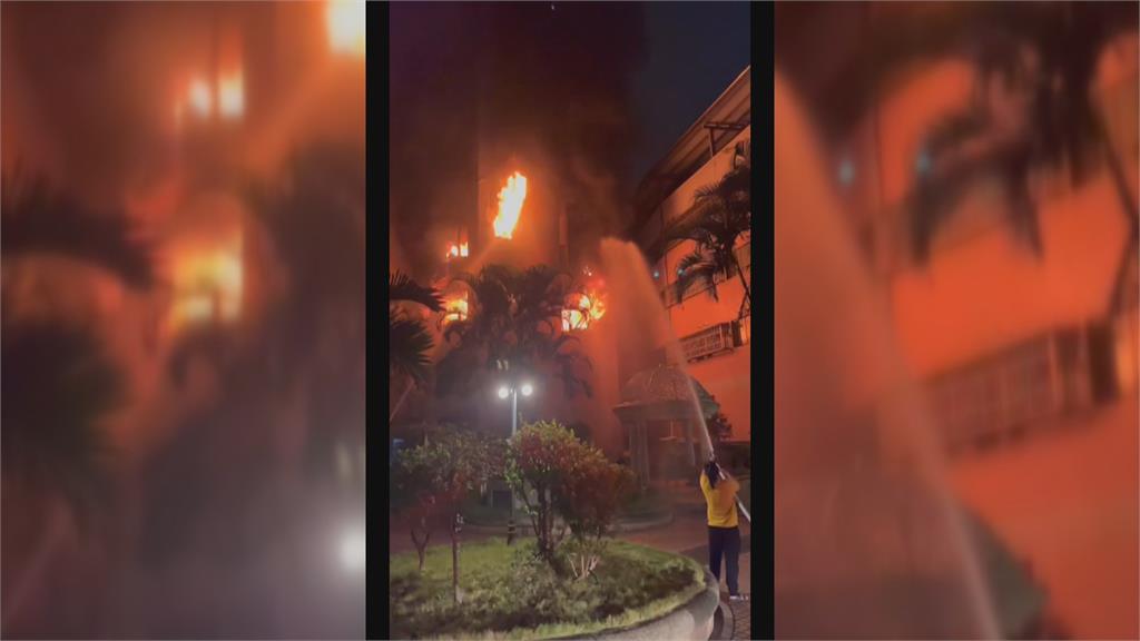 集合住宅暗夜火警　上百名住戶疏散　起火點位於3樓　獨居住戶也不知為何起火