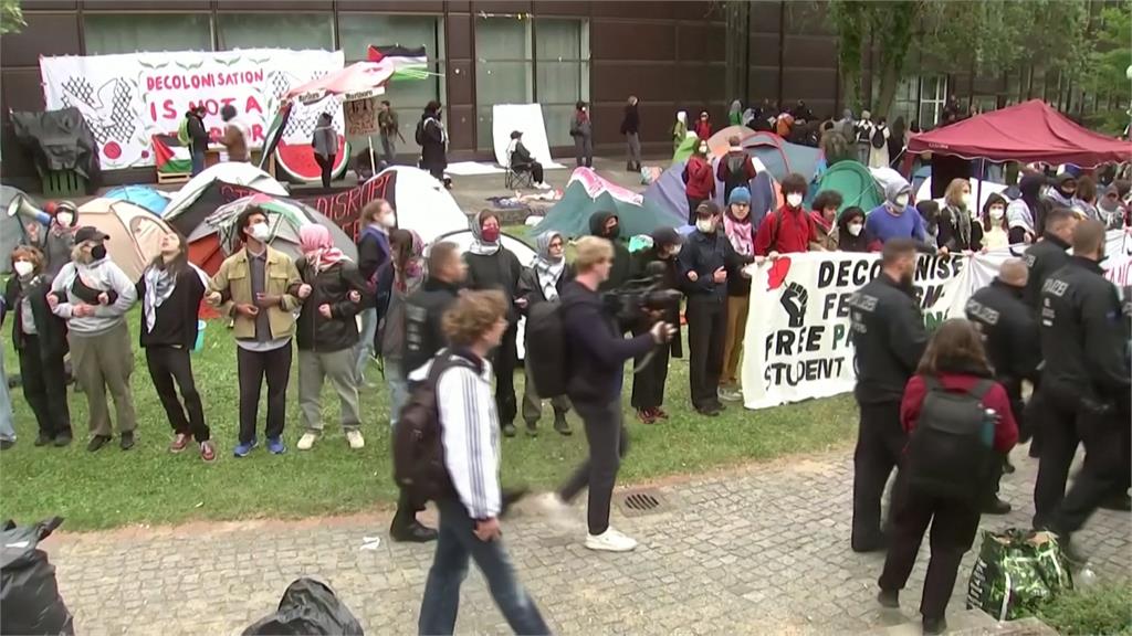 「挺巴示威潮」擴散！　德國學生與警爆衝突