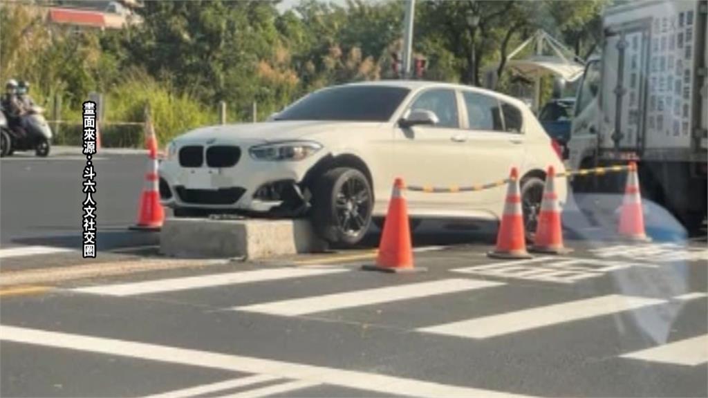 水泥庇護島保障行人安全　壓縮汽車行駛空間