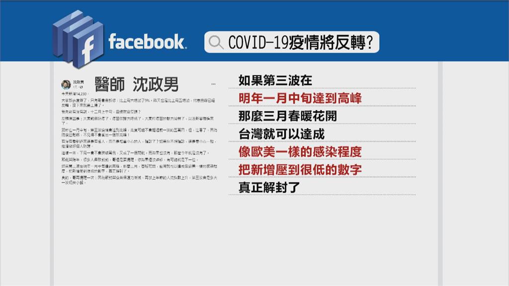 明年一月迎第三波疫情高峰？　王必勝回應曝！