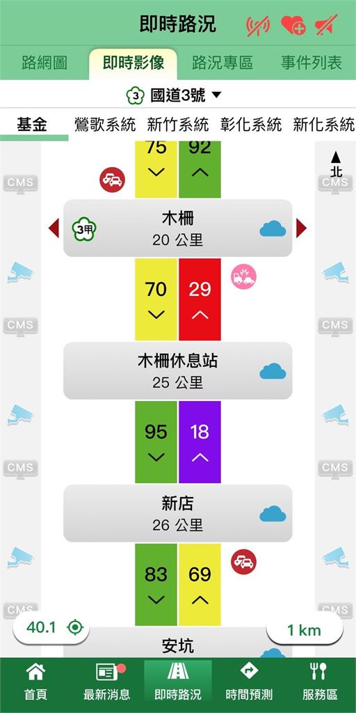 快新聞／國3木柵隧道紫爆中！　「轎車翻覆」車主意識不清送醫搶救