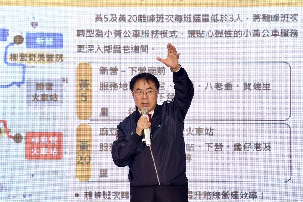 小黃公車增3路線 黃偉哲感謝下營上帝廟志工服務民眾預約