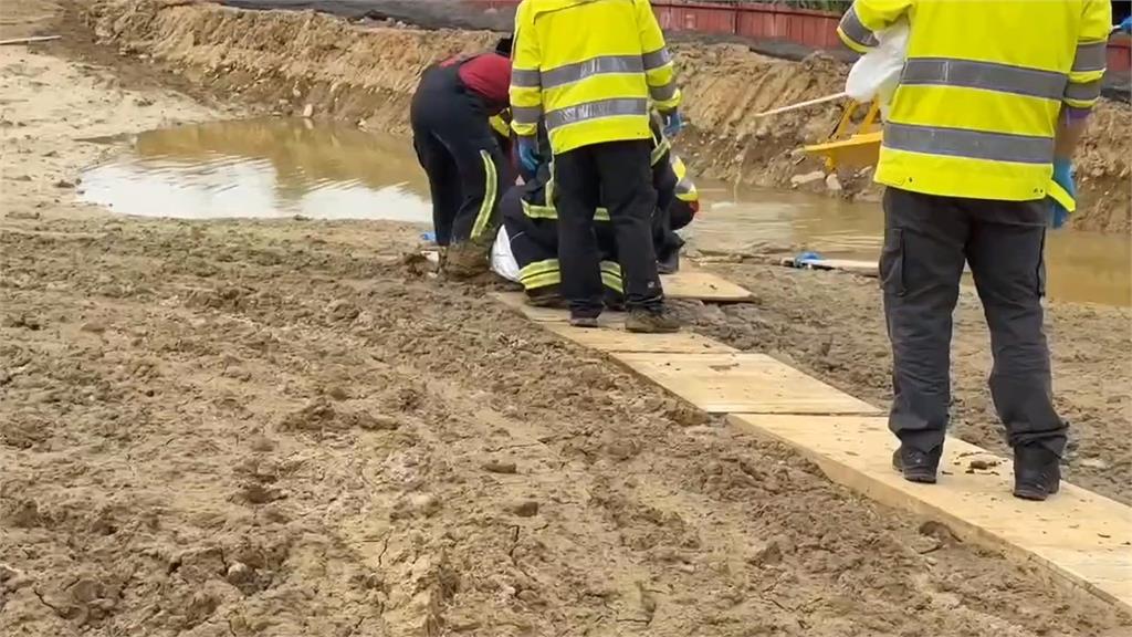 桃園鐵路地下化工程命案! 男子闖工地"臉埋泥漿水"亡