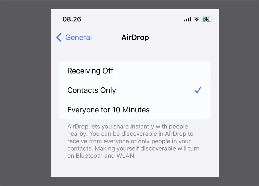 不再擔心收到騷擾訊息！AirDrop「對所有人」發送將限制10分鐘