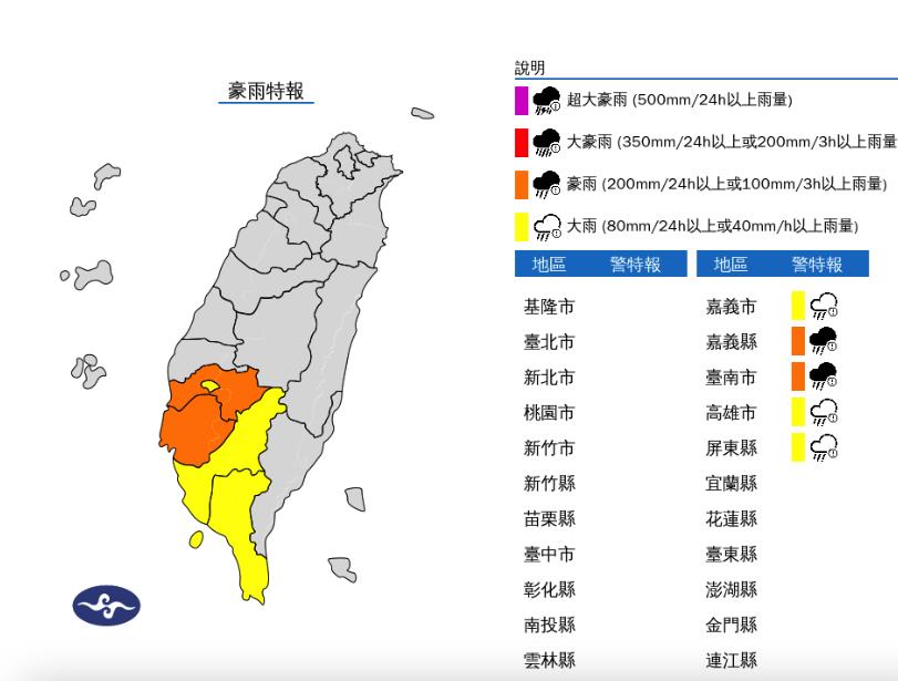 快新聞／低壓帶影響雨彈炸5縣市！　嘉義、台南慎防淹水