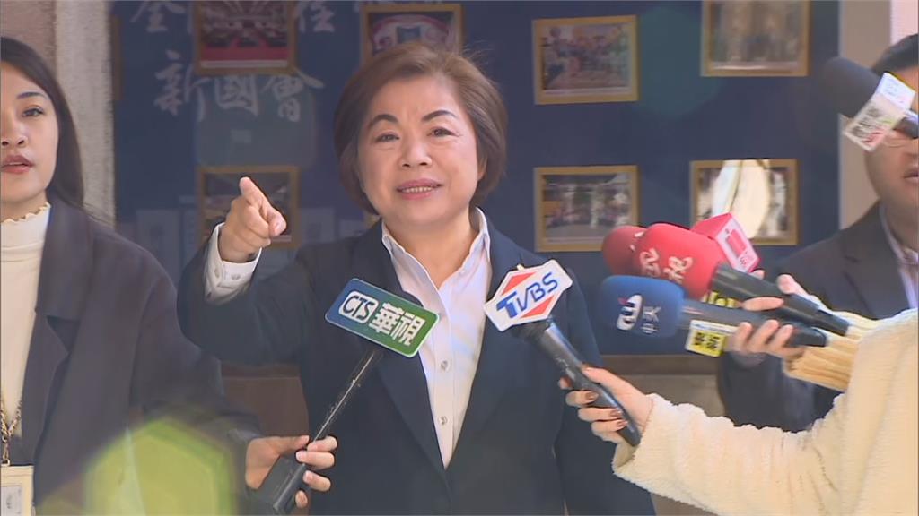 快新聞/藍營台中市長之爭?江啟臣表態參選 楊瓊瓔握拳喊:我們一起加油