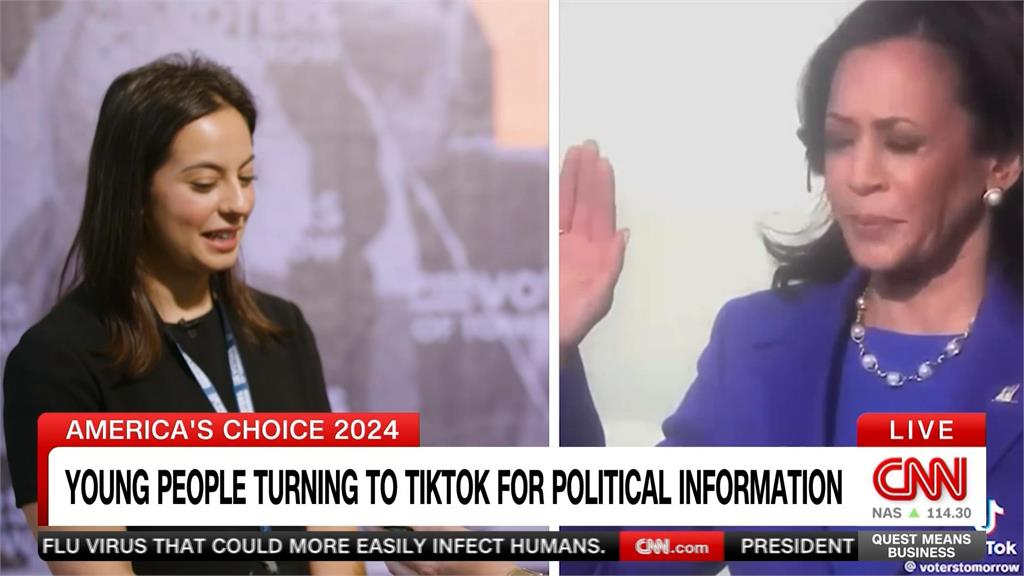 美Z世代靠TikTok關注政治 賀川支持者做短影音拉票
