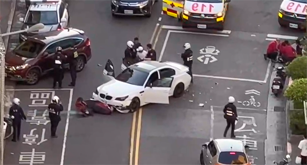 最新/北市信義街頭爆警匪追逐!毒蟲拒捕逃逸撞5車 最新畫面曝光