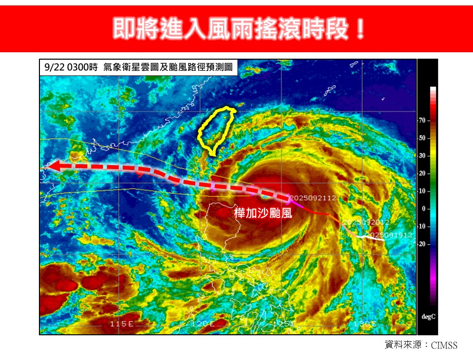 強颱樺加沙「這兩天」最靠近台灣！全台恐迎「風雨搖滾時段」衝擊地區曝光