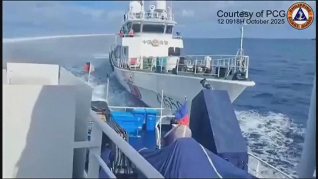 南海新衝突! 中國海警船水砲攻擊 惡意衝撞菲國公務船