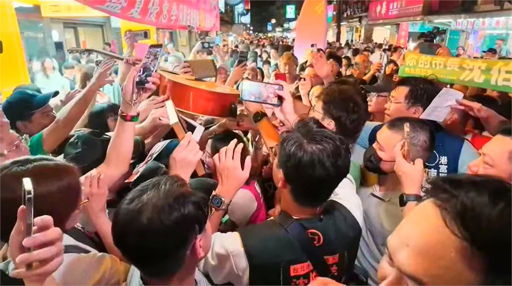 尬場意味濃？　沈伯洋9月掀洋流　蔣萬安狂掃內湖737夜市