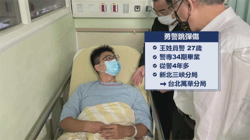 萬華青山宮槍戰1警遭流彈擊中　柯文哲、黃明昭趕赴醫院探視