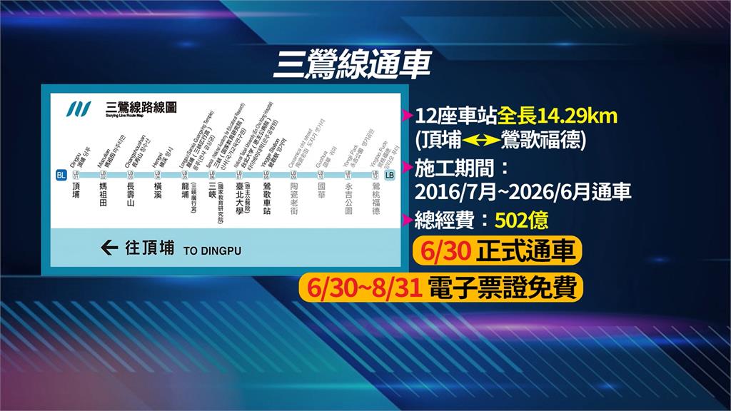 週二將通車! 三鶯線列車試乘傳漏水 捷運局:短暫冷凝現象