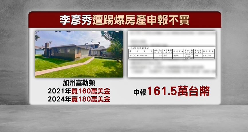 李彥秀房產風波燒 四叉貓託友人直擊爾灣豪宅