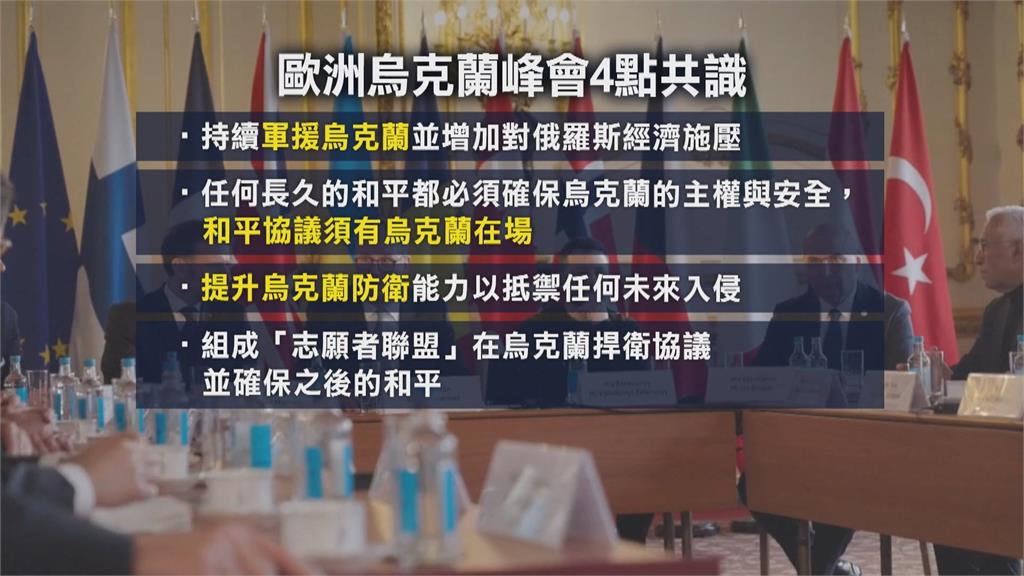 歐洲峰會挺烏提「4步驟計畫」 英相:需要美國大力支持