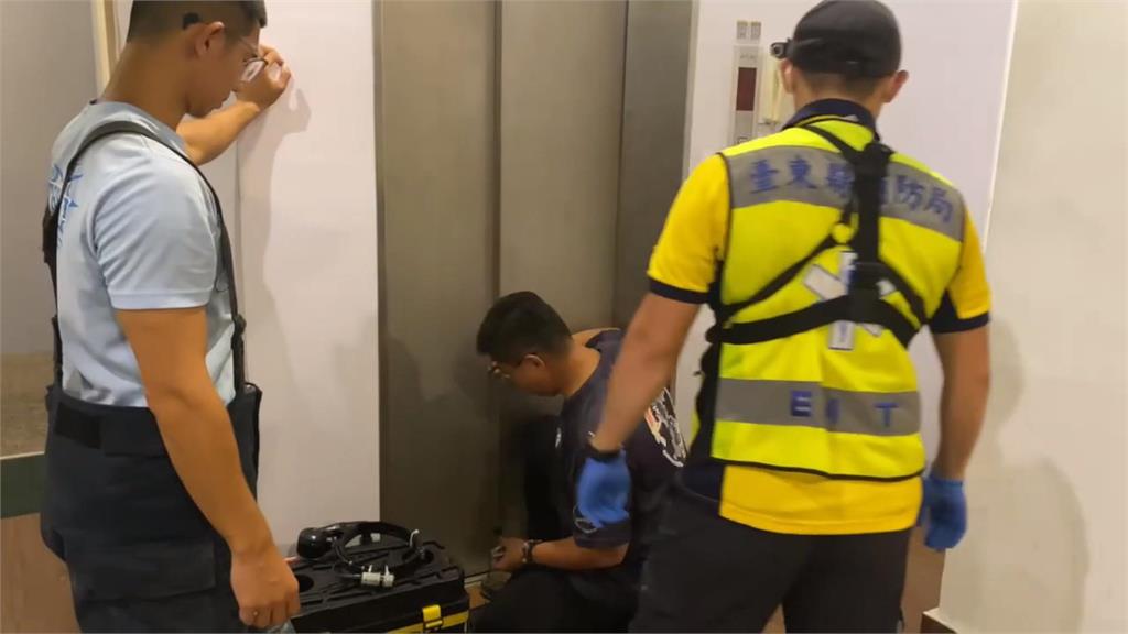 驚魂!台東商旅電梯故障 民眾受困疑氣喘發作