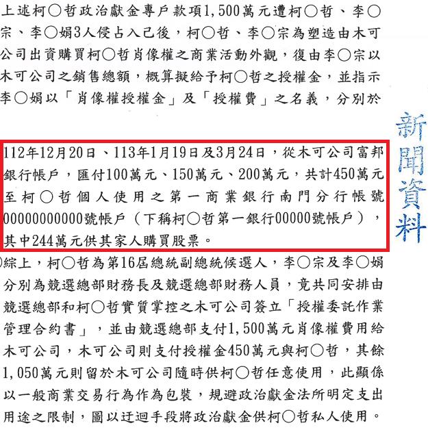 起訴柯文哲/昔承諾「木可匯450萬」捐公益!起訴書曝「1用途」狠打臉