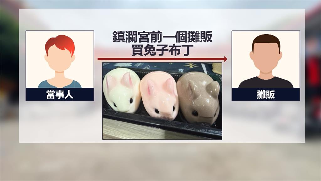 兔子布丁底部驚見「毛髮異物」 民眾怒轟無良攤販