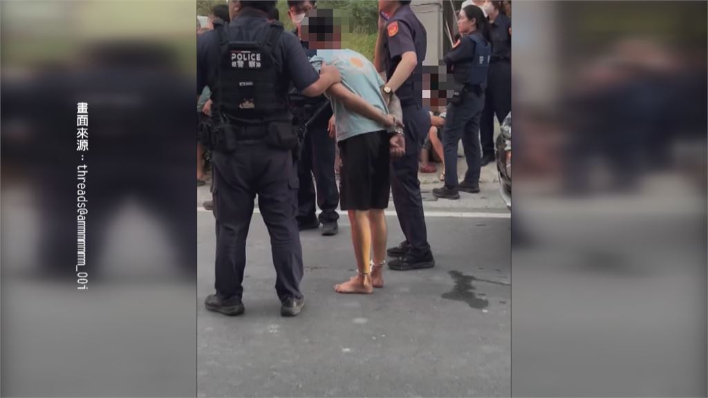 危險駕駛遇警盤查竟加速落跑　通緝犯棄車狂奔仍被逮
