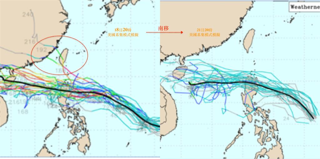 網傳雙颱共舞「直衝台灣機率」專家說了！準玲玲「登陸地點出爐」雨彈猛灌
