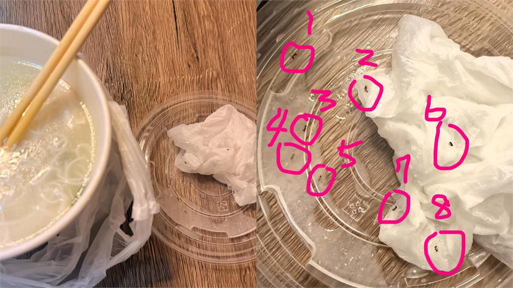 外送鱸魚麵線驚見「螞蟻湯」!她吃1口漂1隻「又肥又大」衛生局出手了…