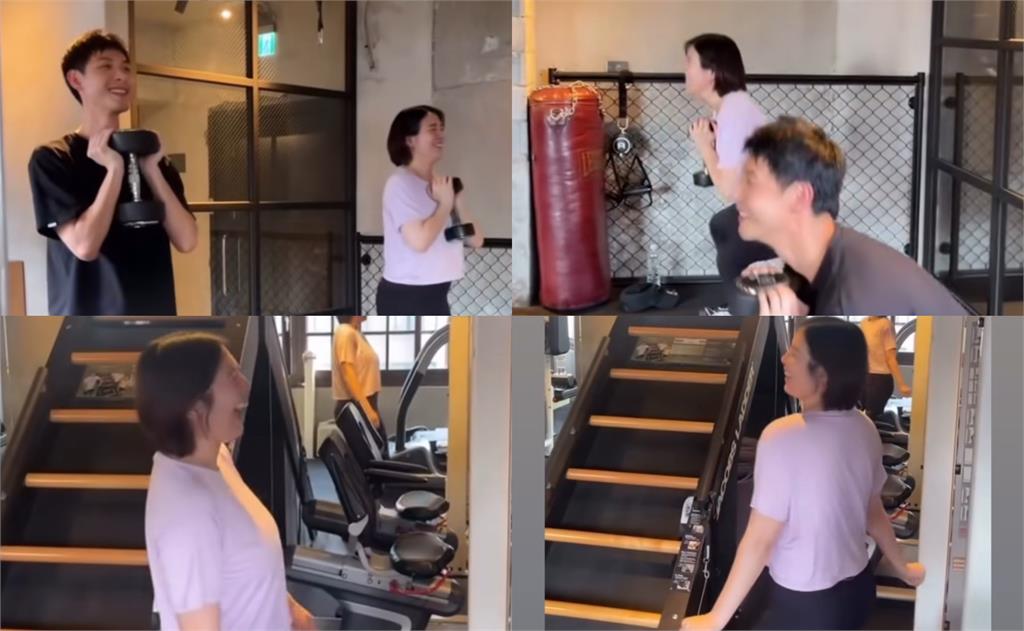 劉品言閃婚連晨翔「孕肚曝光」…2人健身「甜蜜互動」開心到轉圈!