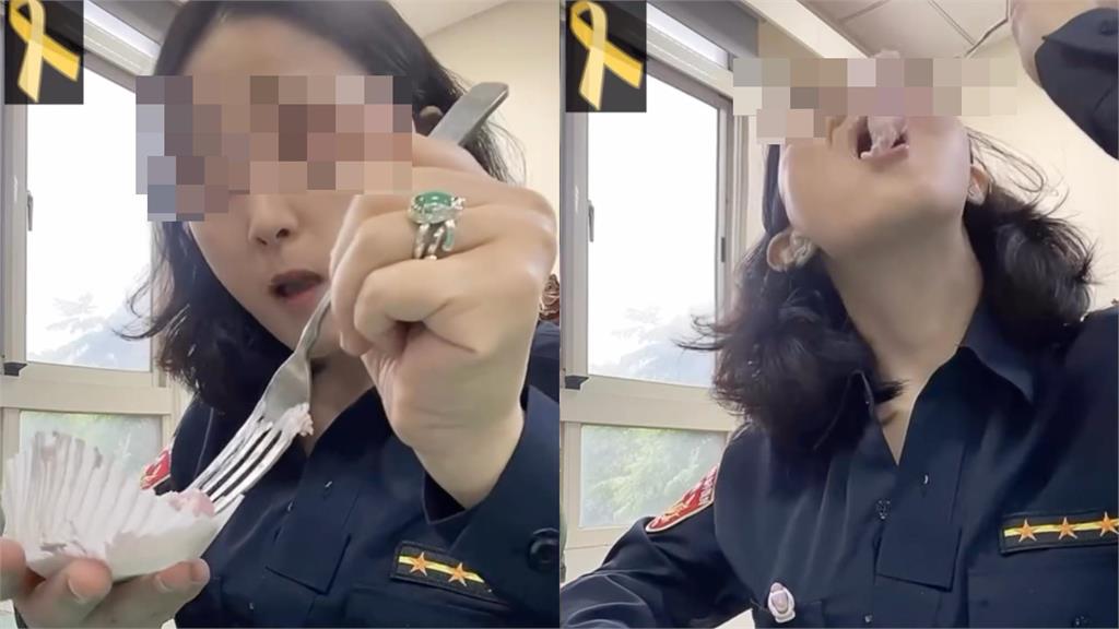 鄭詠心遭輾亡！桃園女警拍片悼念「竟曬粉色大福」秀身材　畫面瘋傳遭轟吃人血饅頭
