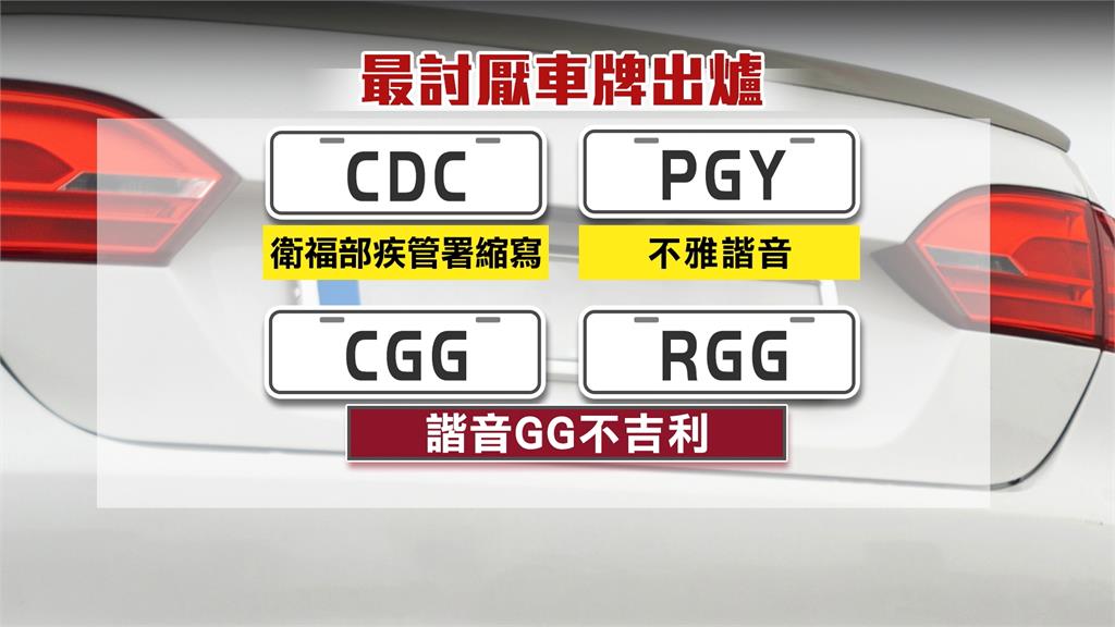 台灣人「最討厭車牌號碼」曝　CDC上榜！公路總局：這4組暫不製作