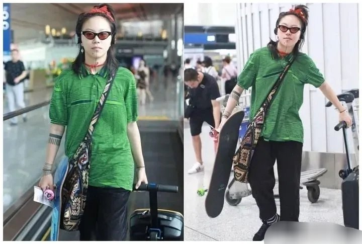 王菲25歲愛女「機場穿搭」沖天炮爺爺裝!網諷:土到極致便是潮?