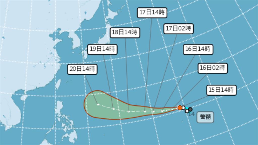 颱風「薔琵」生成！恐成又大又強的強颱　「2關鍵因素」決定是否侵台