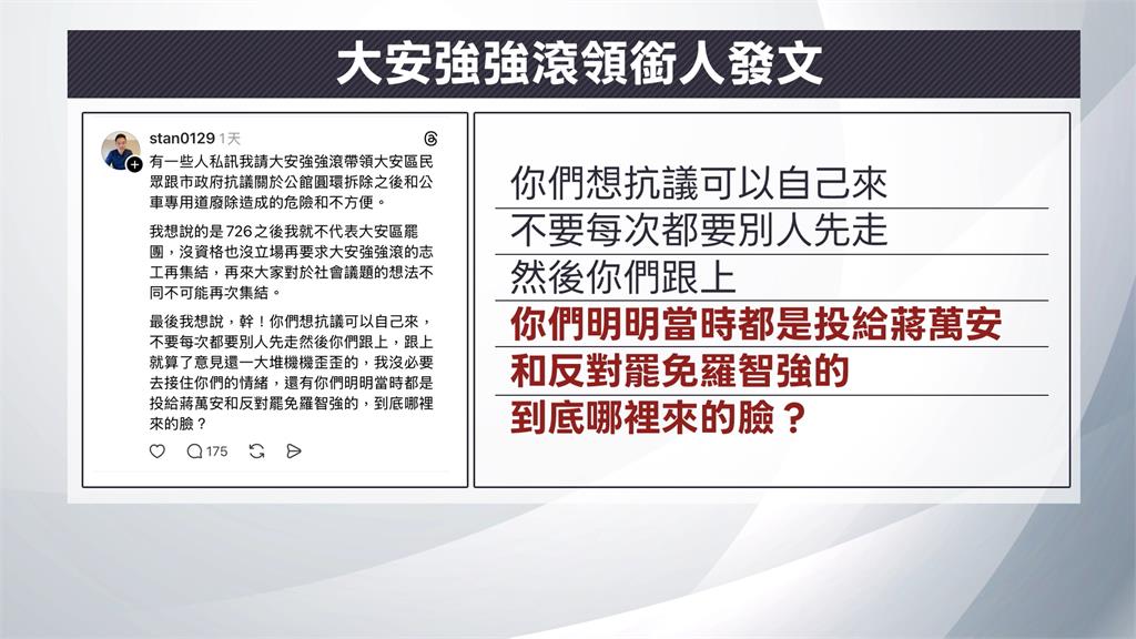 居民拜託罷團集結「抗議拆圓環」 //大安強強滾前領銜人嗆哪來的臉？
