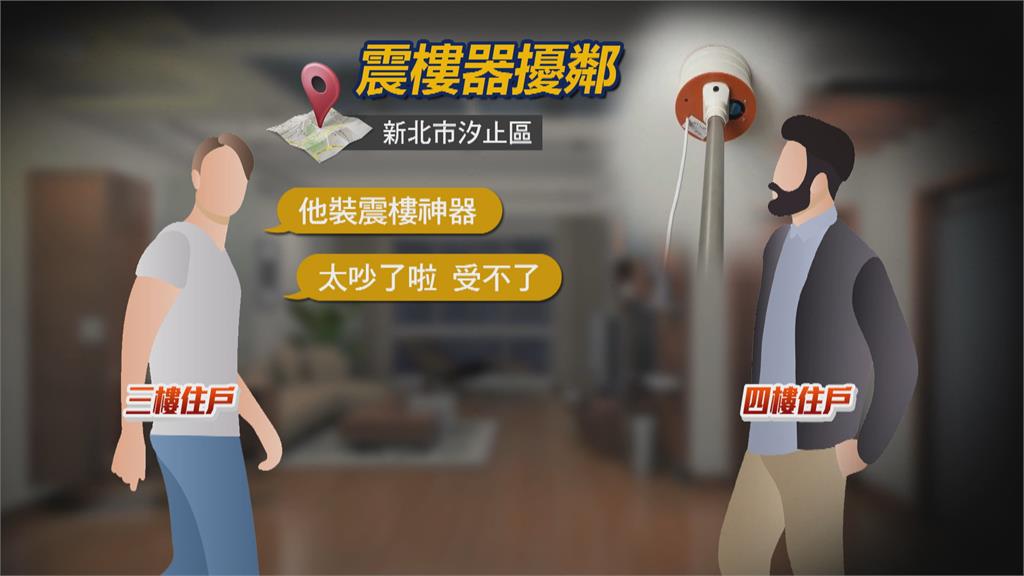 裝震樓神器報復鄰引反彈 男遭開罰6000元