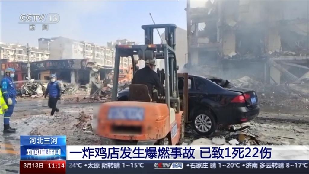 中國河北商店氣爆 建築部分坍塌2死26傷