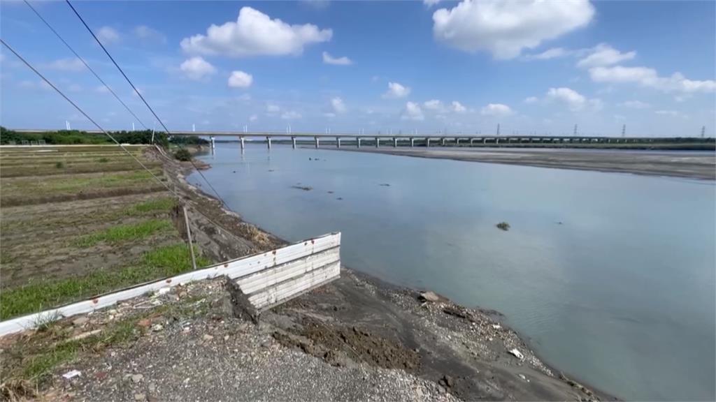 雲林「農地變水道」！　濁水溪高灘地菜園近2公頃塌陷