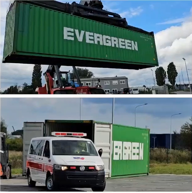 快新聞／沒有一帆風順！利沃夫人道救援停車場遭空襲　台贈救災車連夜急分散