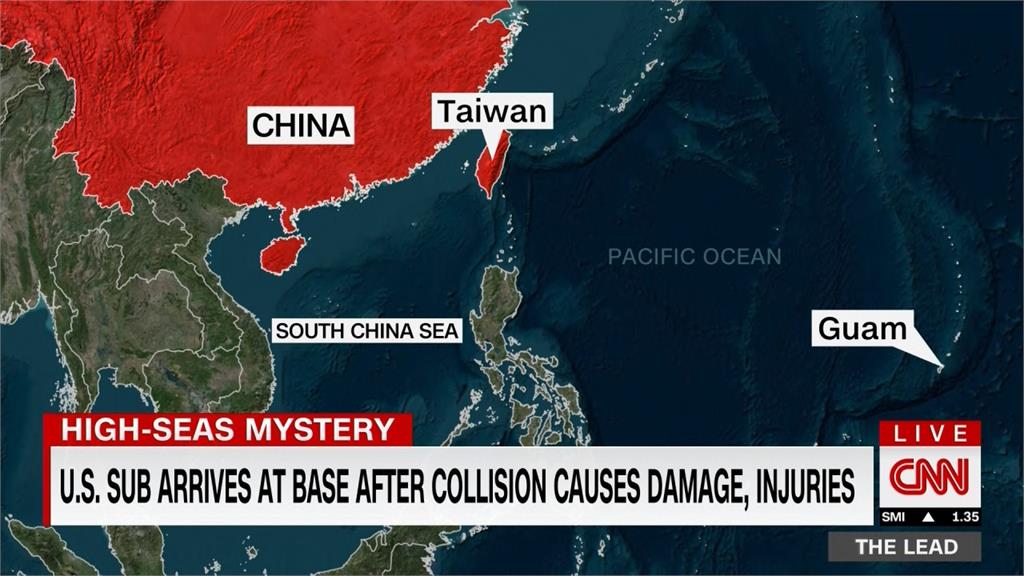 美潛艇撞上不明物多人受傷　中國要求解釋