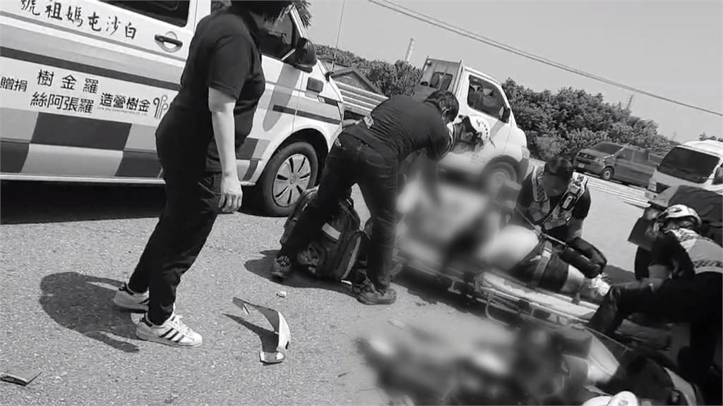 苗栗死亡車禍！疑闖燈爭道　「機車、曳引車碰撞」騎士身亡