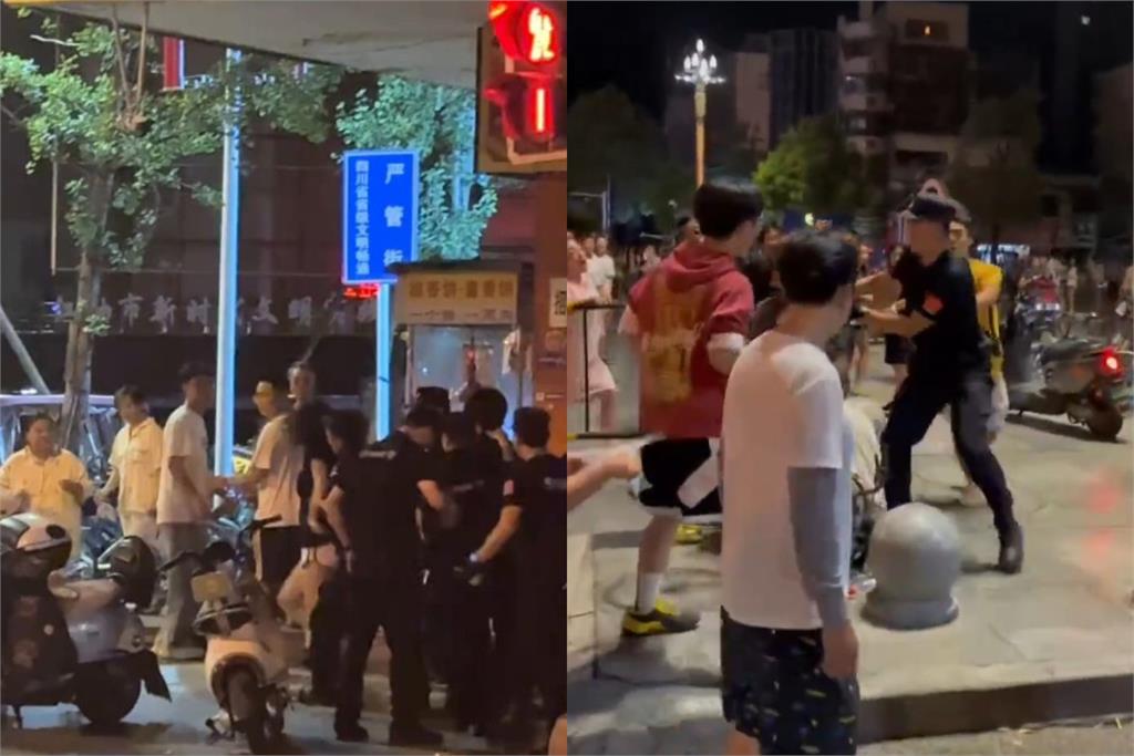 不怕被抓去勞改！中國男抗戰紀念堂抗議…舉白布嗆「習近平走人」5秒畫面曝光