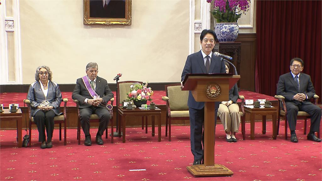 表揚彭光理對台灣民主貢獻　賴總統授大綬景星勳章
