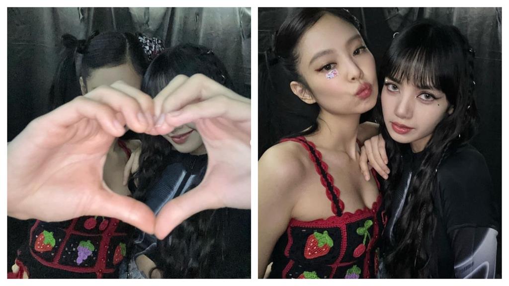 Jennie激短裙洩黑影!玻璃射出「真實身材」 Jennie席地開坐激短裙洩「謎之陰影」!玻璃射出「真實身材」甜喊:愛高雄