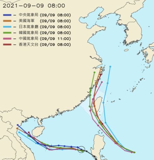 璨樹颱風路徑狂改　亞太6氣象單位「僅1國正確」網驚：有時光機？