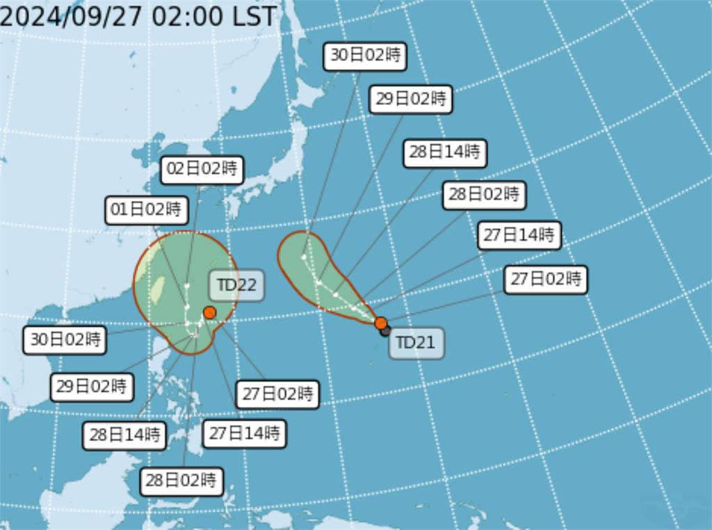 TD22準颱風急「V轉」朝台灣靠近！專家曝「最新預報圖」：2地區雨勢免不了